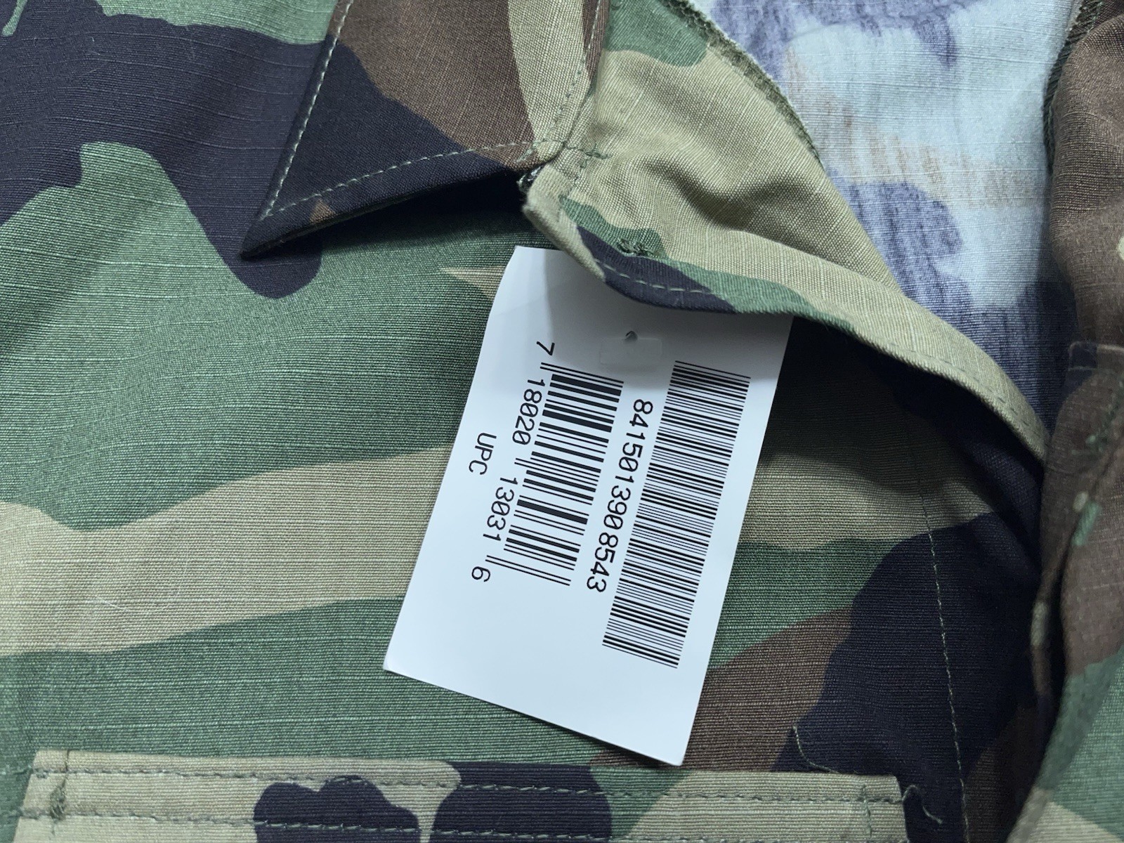 Golden MFG Hot Weather Woodland Camo Combat Jacket Mens Size Small Long NEW