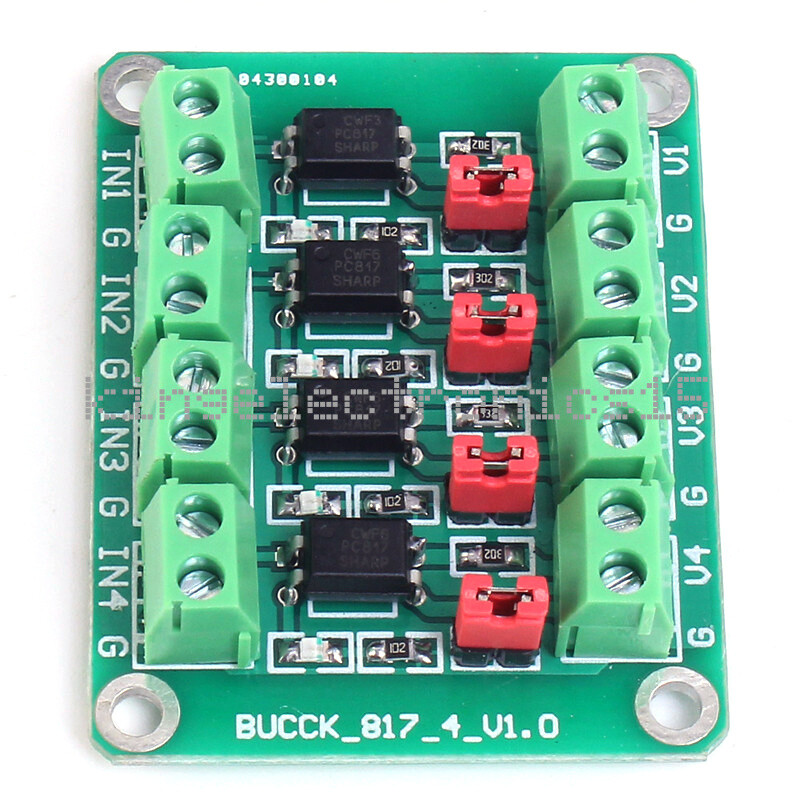 PC817 4-Channel Voltage Converter Module Optocoupler Isolation Driving Module