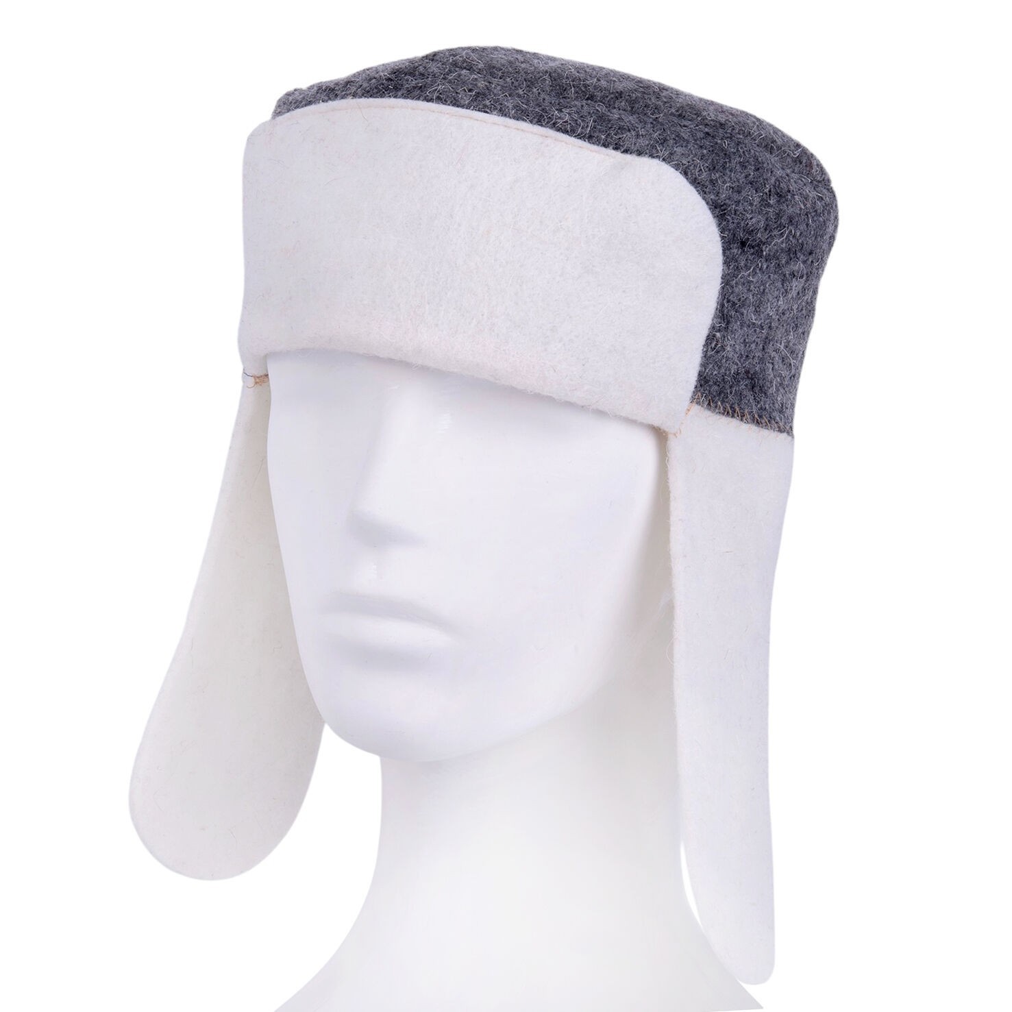 Ushanka Sauna Hat Russian Banya Wool Blend Hat Шапка для Бани