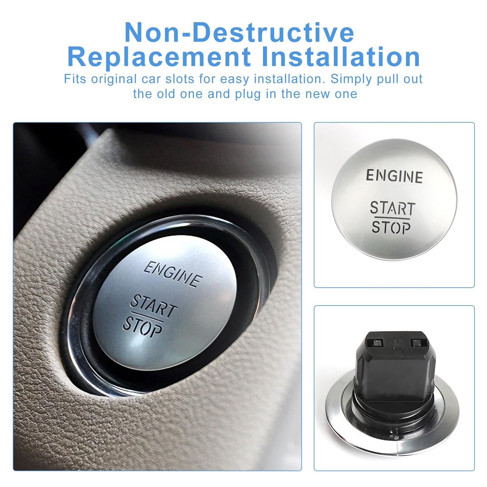 Engine Start Stop Button Switch for Mercedes Benz GLC GLE C Class Accessories