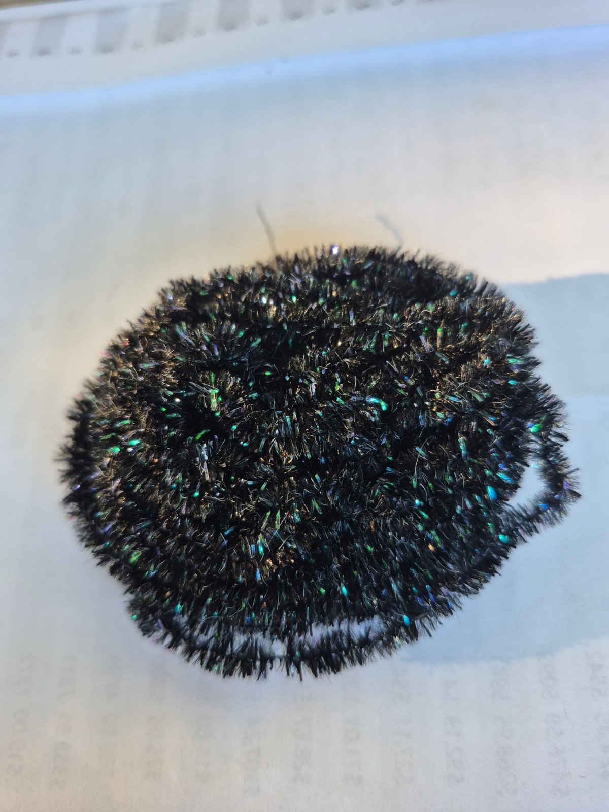 Black Pearl New Age Chenille 5 Yard Pack Size #2 Medium Fly & Jig Tying