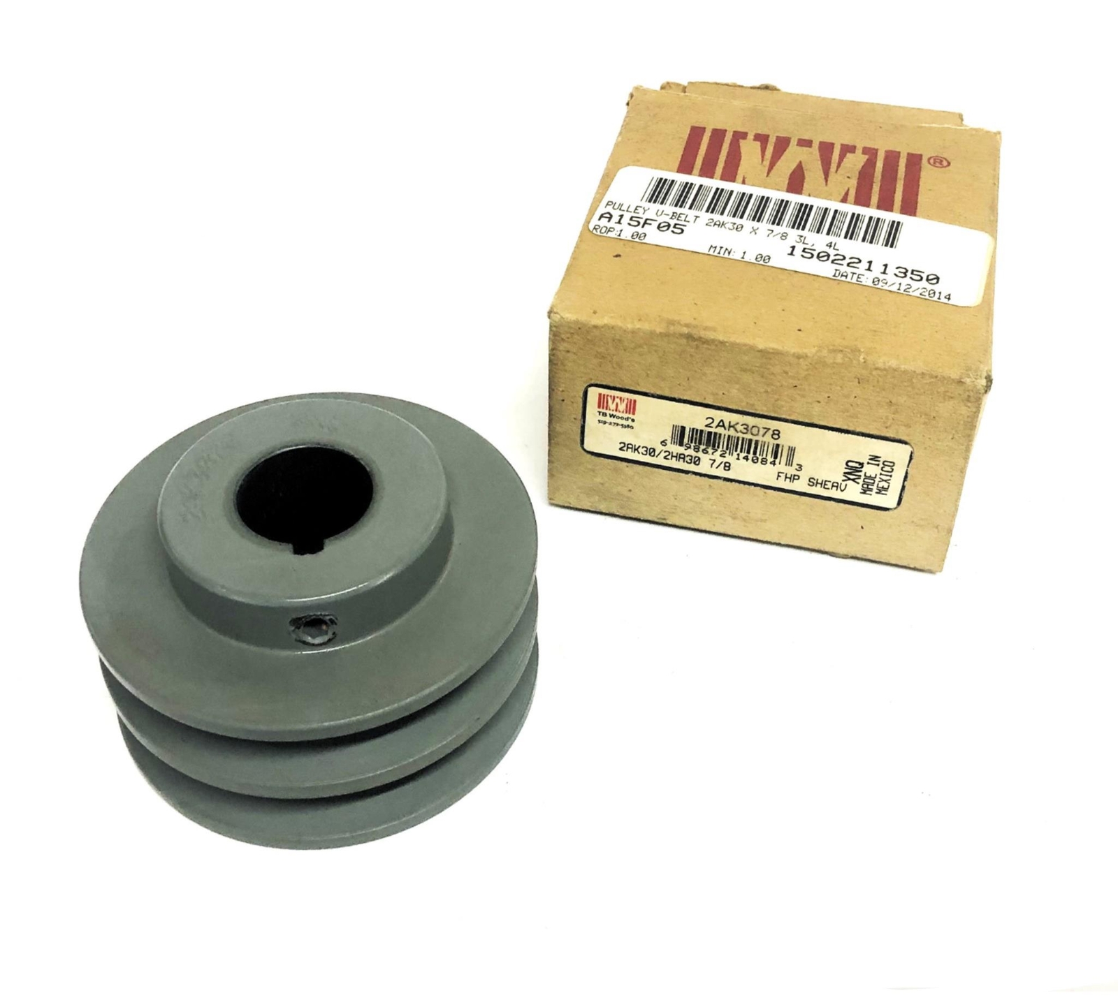 TB Woods 2AK30/2HA30 7/8 FHP Sheave 2AK3078 NOS