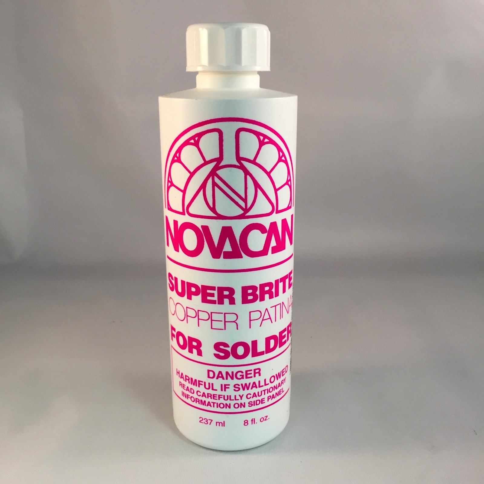 Novacan Super Brite Copper Patina for solder - (8 Oz) stained glass supplies