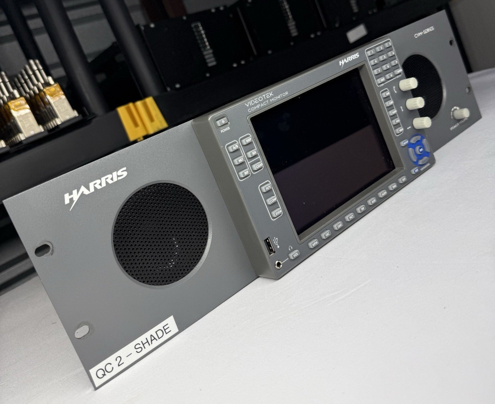 Harris CVM-306 Videotek Compact Monitor Multiformat Signal Analyzer w/ Power