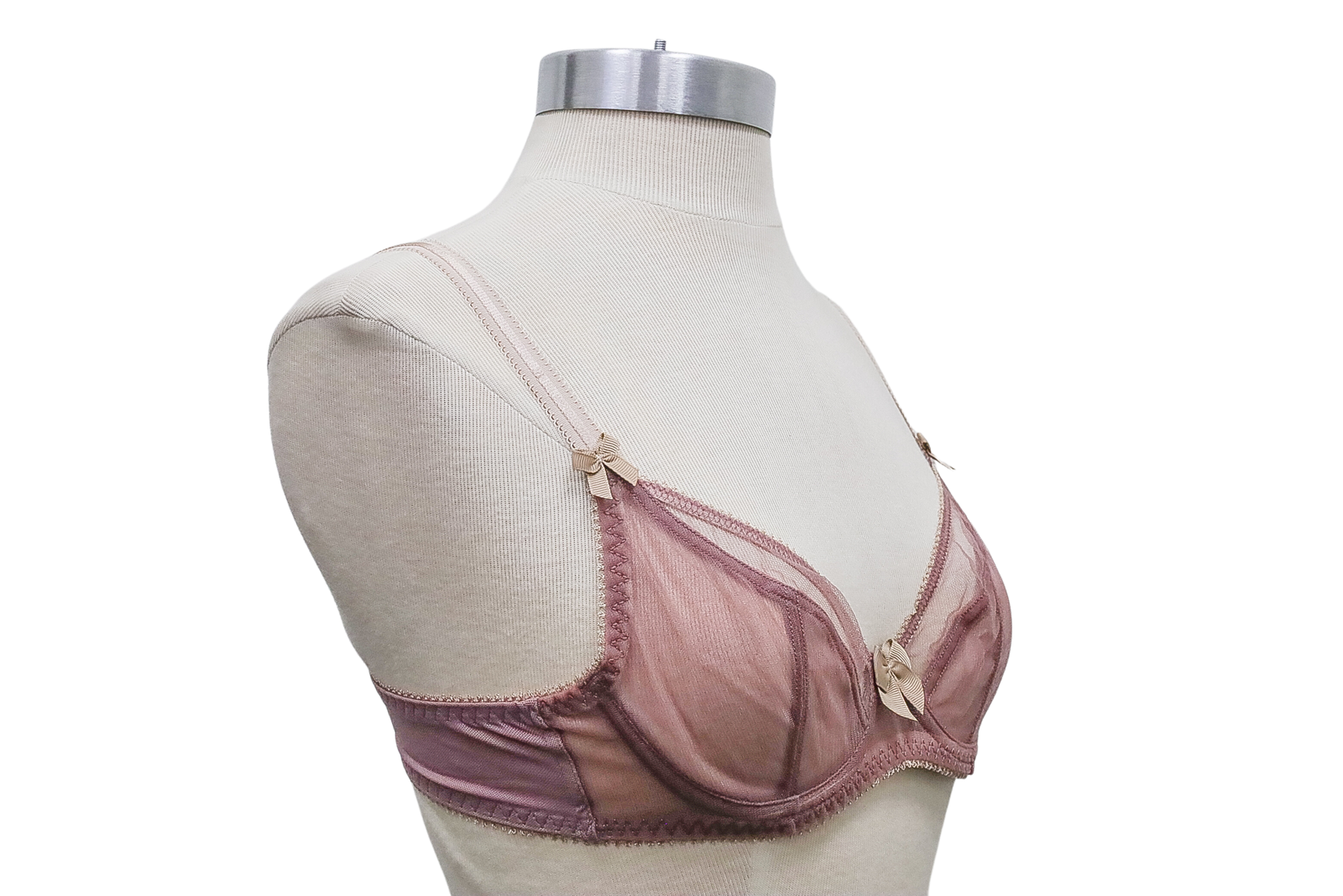 Claudette Dessous Mesh Full Coverage Bra CD2000 Twilight Matchstick