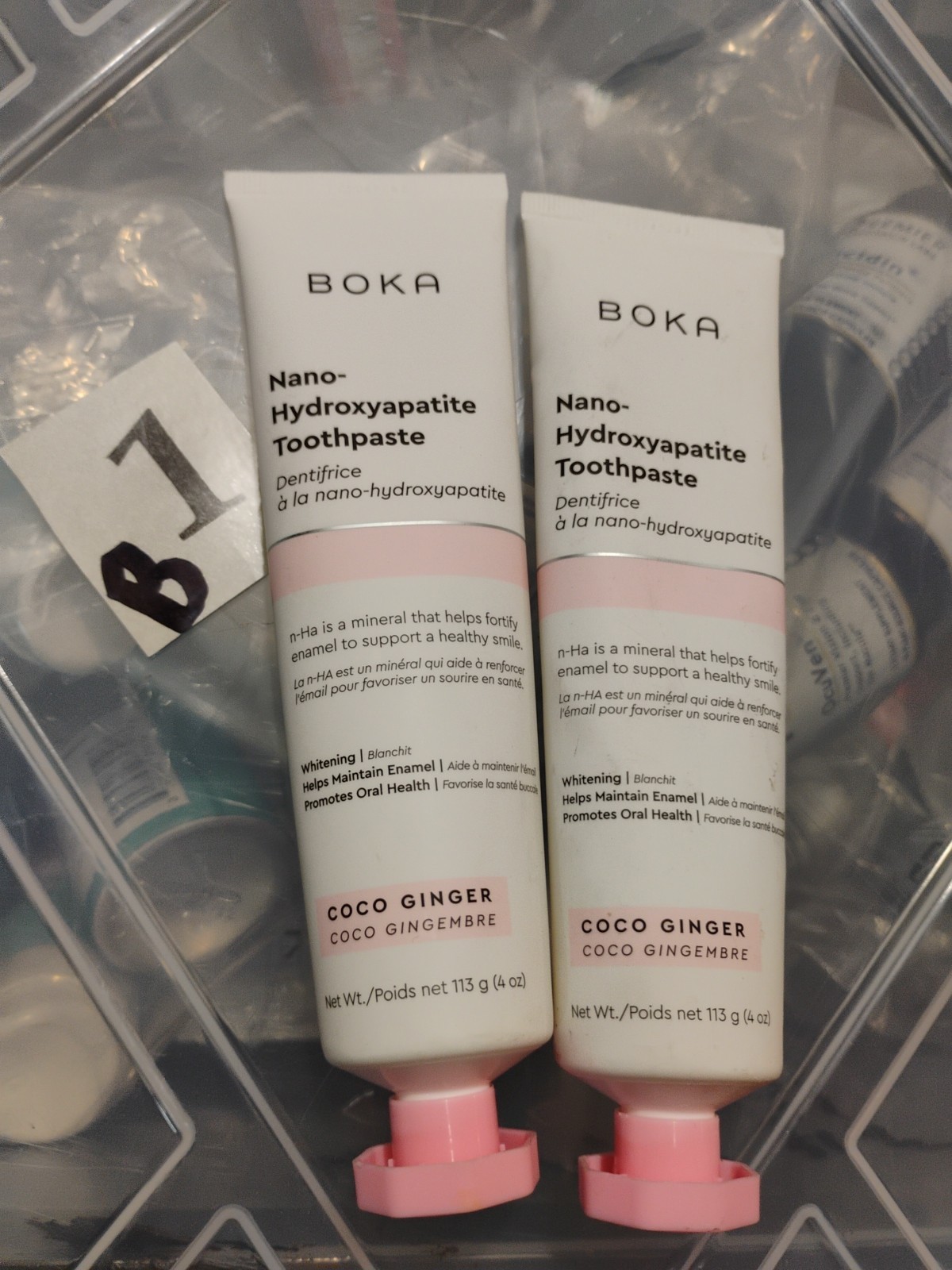 Boka Fluoride Free Toothpaste Nano Hydroxyapatite Coco Ginger 4oz 2 Pack New