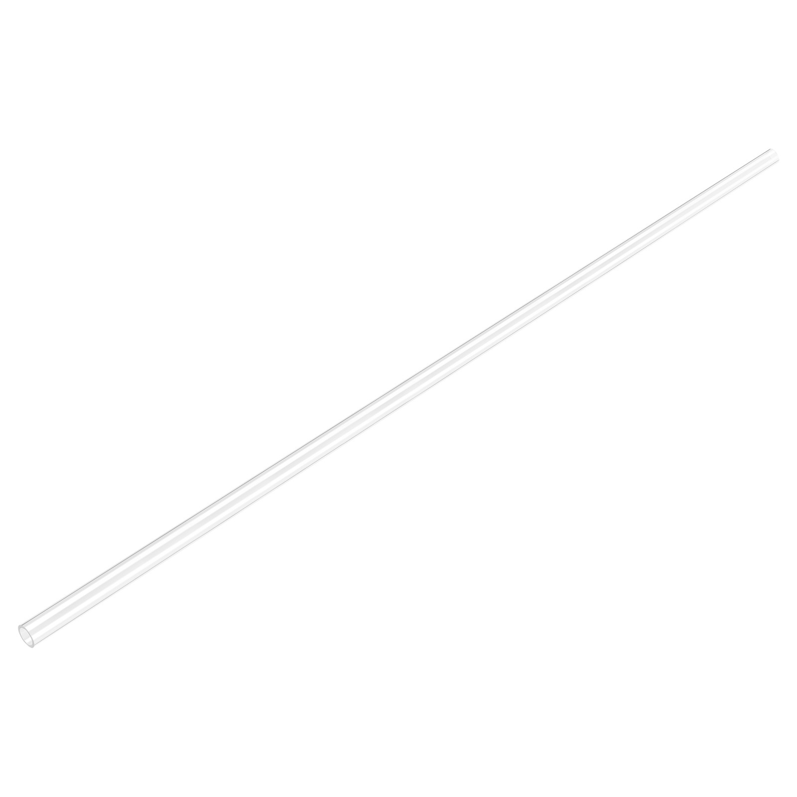5 x PC Rigid Round Clear Tubing 4mm ID 6mm OD 500mm 1.64Ft L Plastic Tube