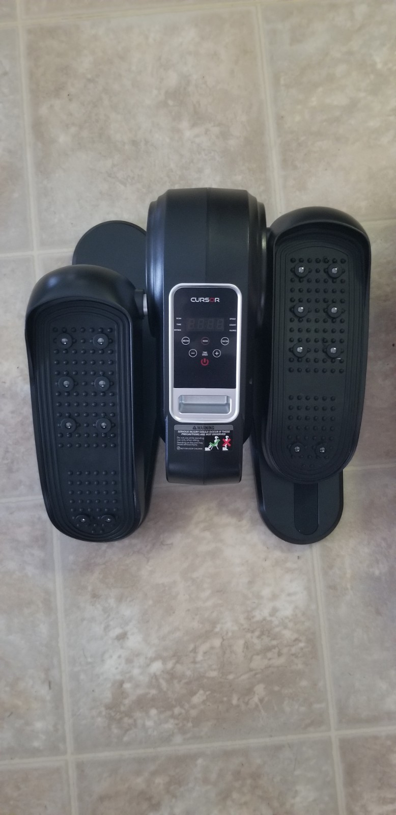 Cursor Fitness C5 Under Desk Electric Elliptical Machine-Black-12 Modes W/Remote