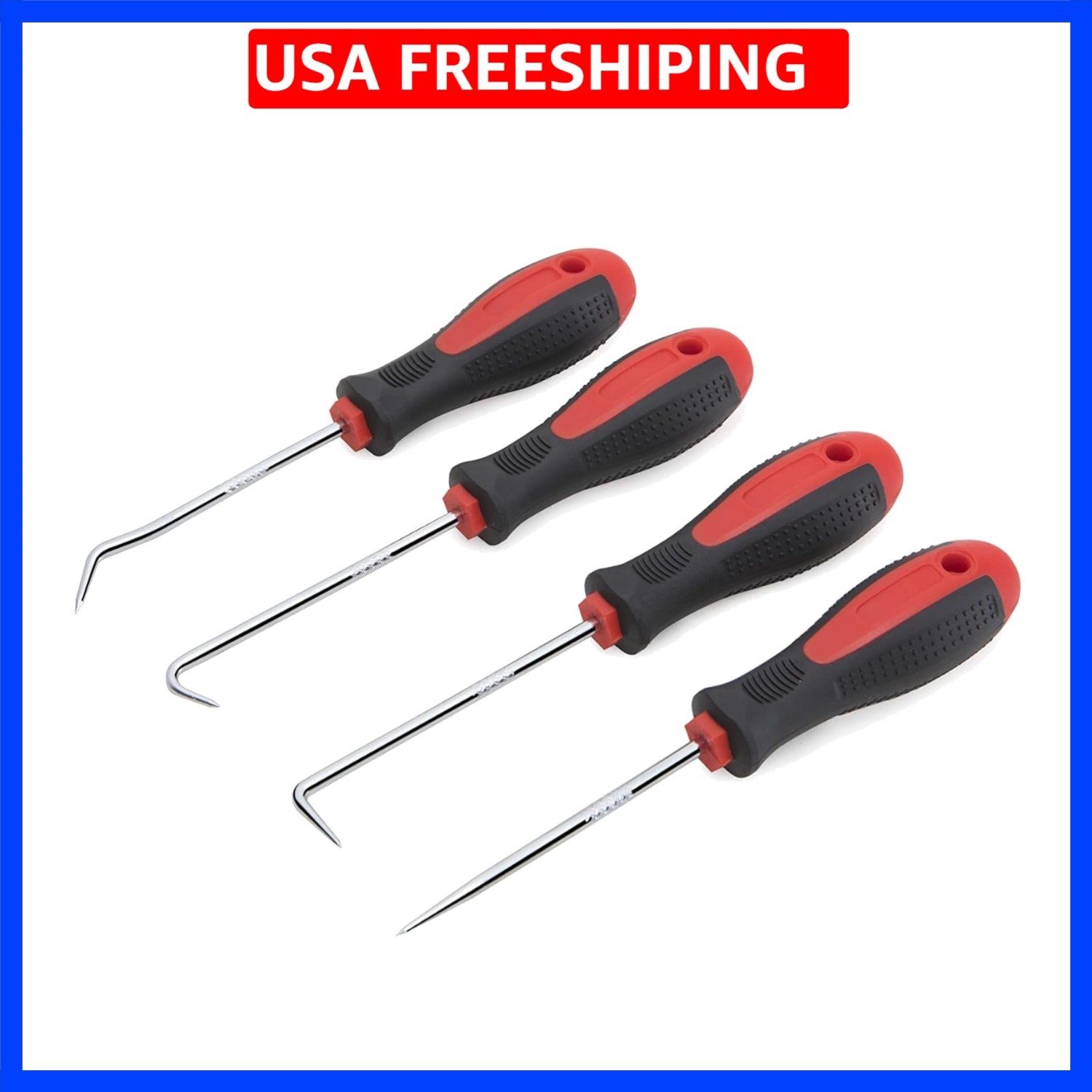 Precision Hook and Pick Set for Automotive | 4-Piece Hand Tools