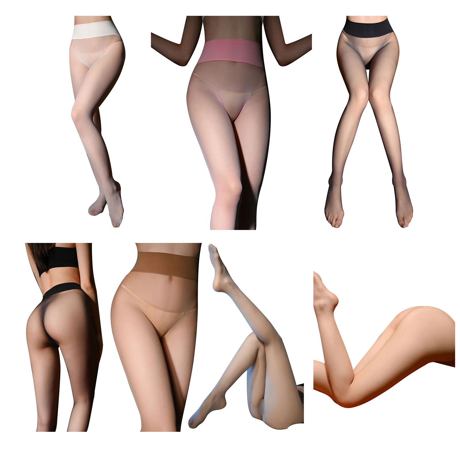 Breathable Ultra-Thin Pantyhose Seamless Crotch High Waist Stockings Pantyhose