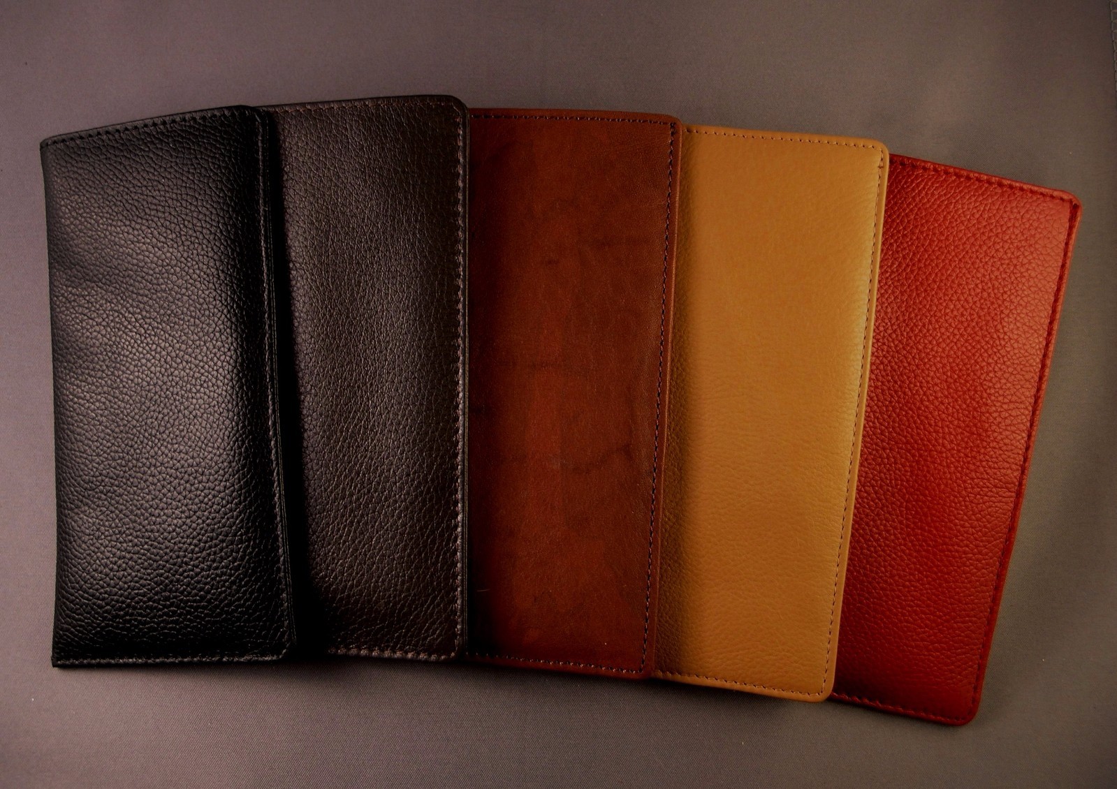Top Grain soft Leather Eyeglass / Glasses slip case - Various colors