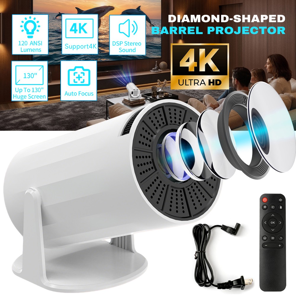 Portable Mini Proyector Bluetooth 4K 1080P 5G WiFi LED Video Home Theater Cinema