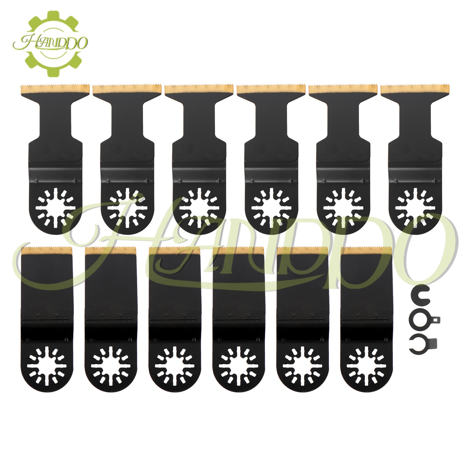 12Pack Bi-Metal Universal Oscillating Tool Blade Metal Cutting Blade for cutting