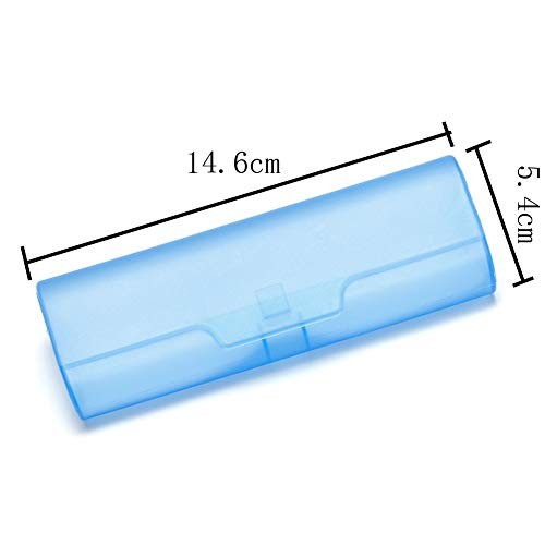 4 Pieces Portable Transparent Eyeglasses Case Sunglasses Case Box Protector