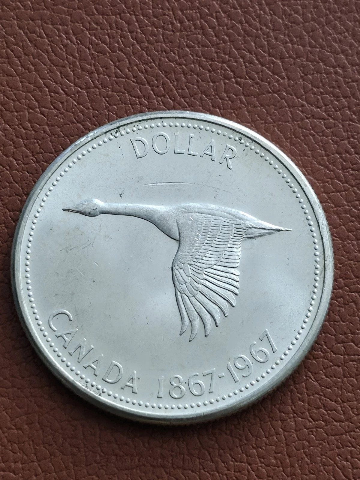 1967: Canadian - Canada Goose | One Dollar Coin-Brilliant - Uncirculated