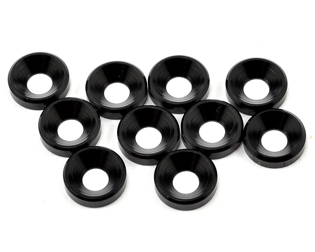Tekno RC M4 Countersunk Washer (Black) (10) [TKR1228]