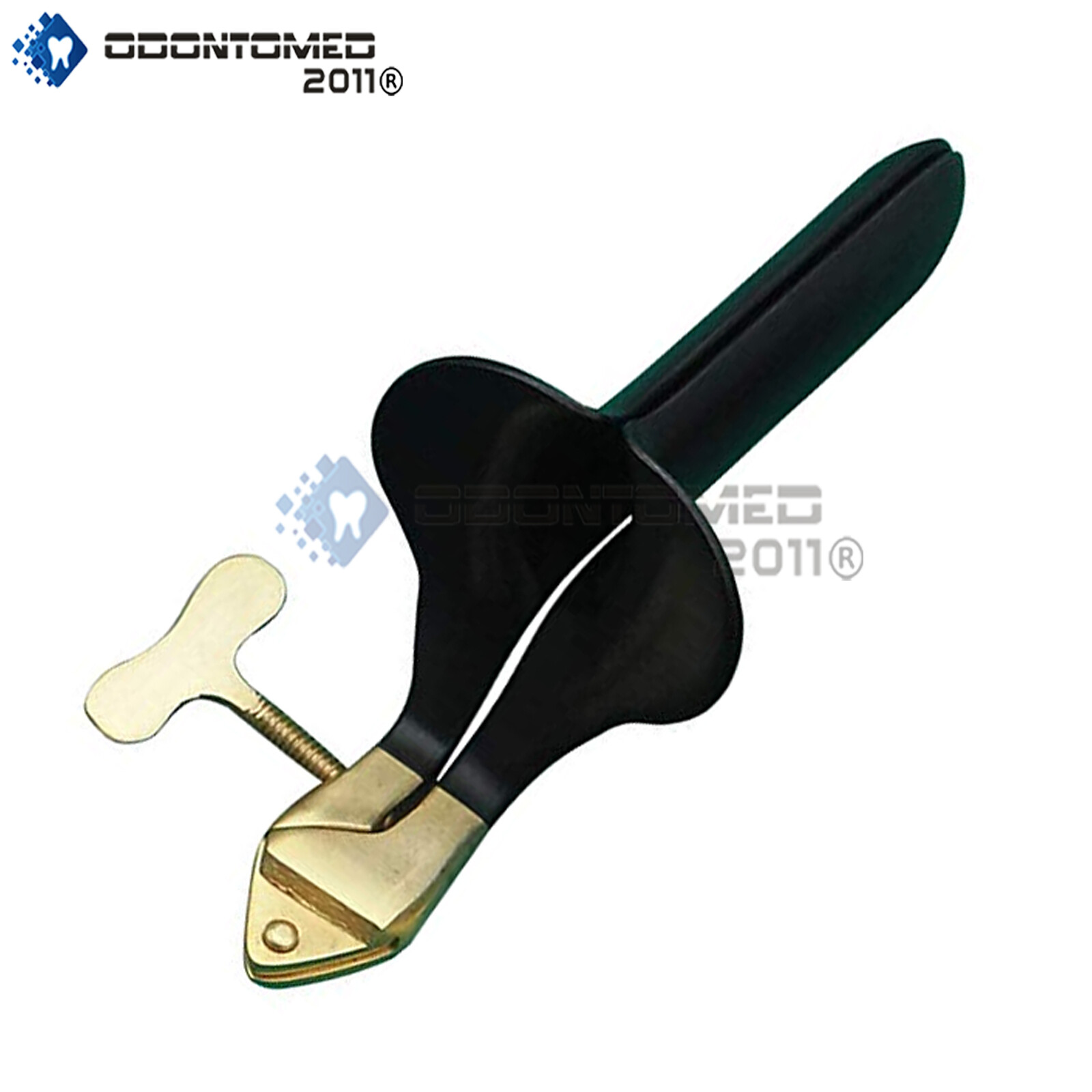 ODM Collin Vaginal Speculum Large Black & Gold Coated Gynecology instrument