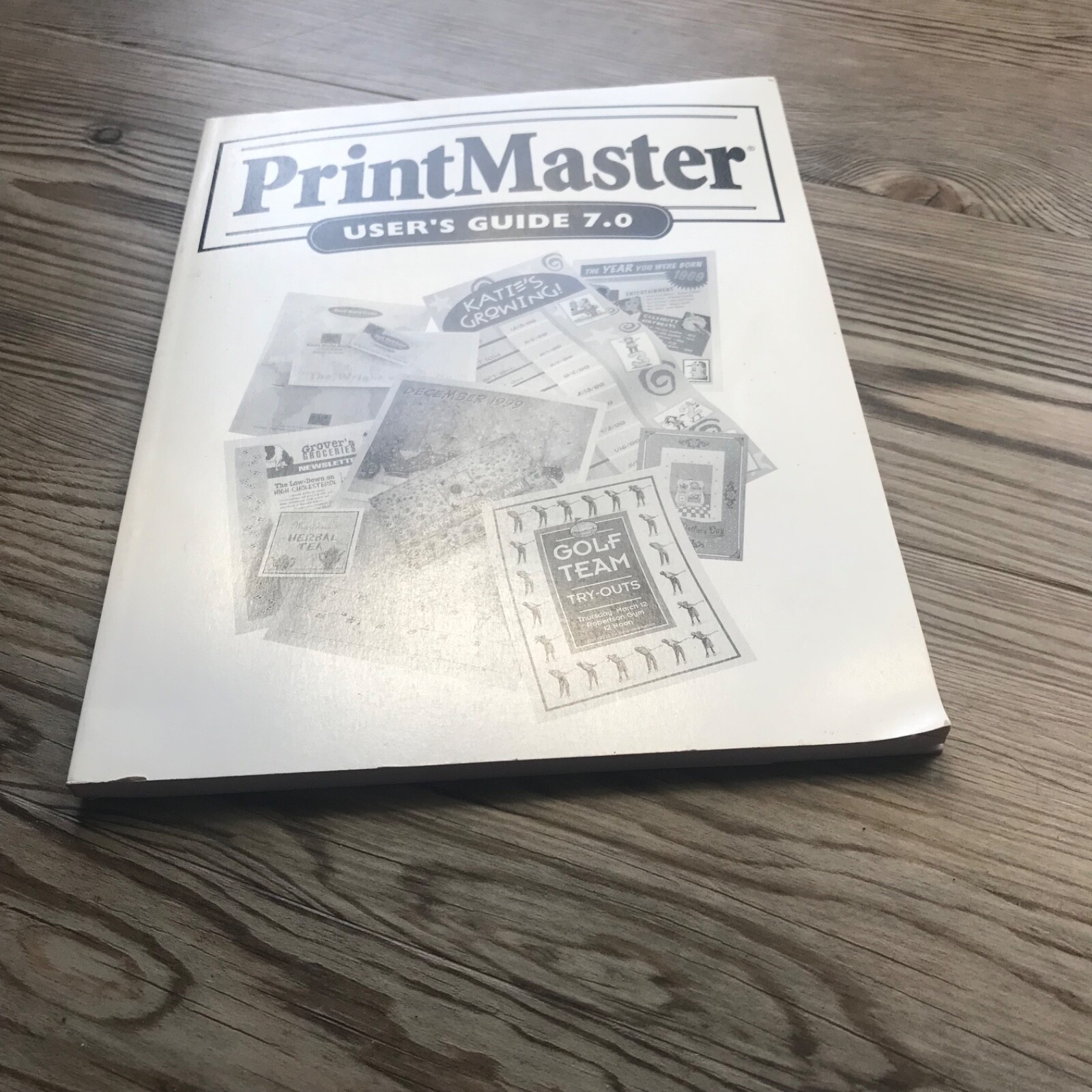 Printmaster User Guide 7.0 Paperback Manual Book Mindscape