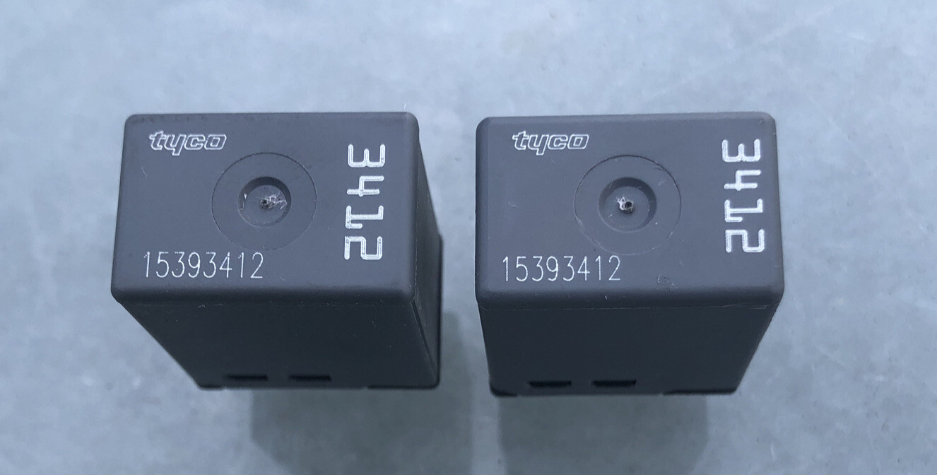 (Lot of 2) GM TYCO 4 PIN RELAY 15393412 (3412) tested with a 60 day warranty OEM