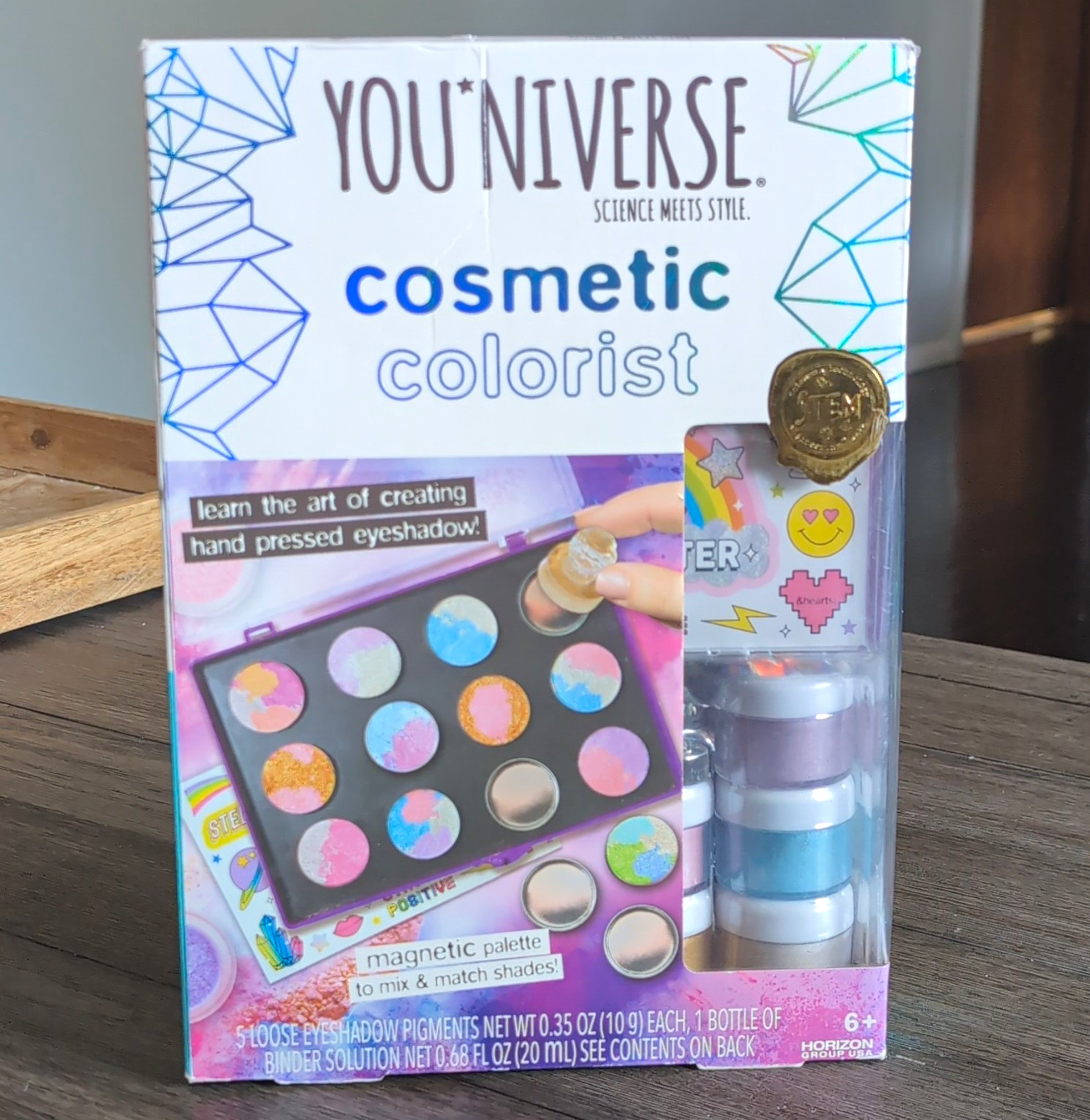 You*NIverse Cosmetic Colorist STEM Cosmetic Chemistry Kit w/ Palette, Age 6+