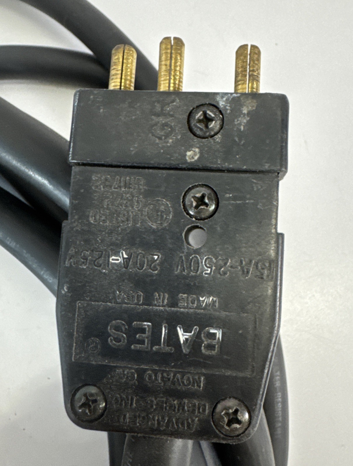 30ft 12/3 SOOW Stage Pin Bates Power Cable 20A 125V Lighting