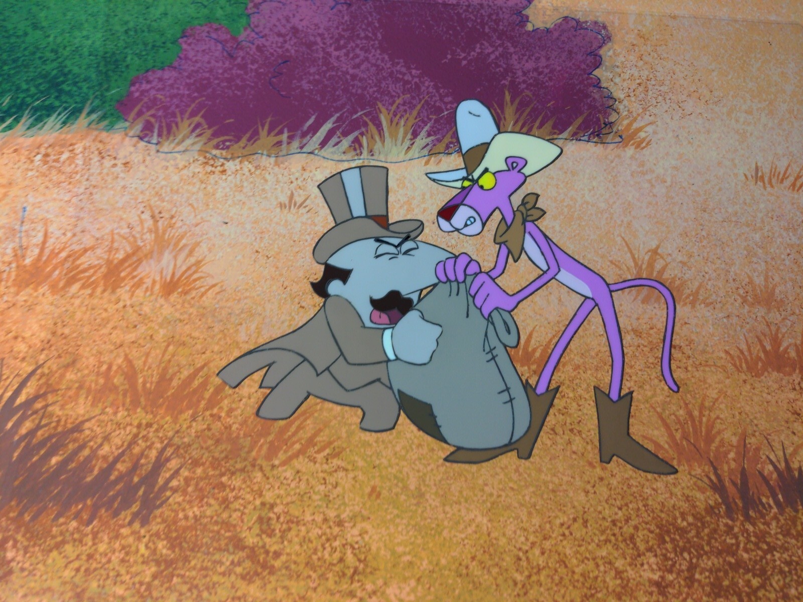 Pink panther animation cels production art cel vintage cartoon network lot i19