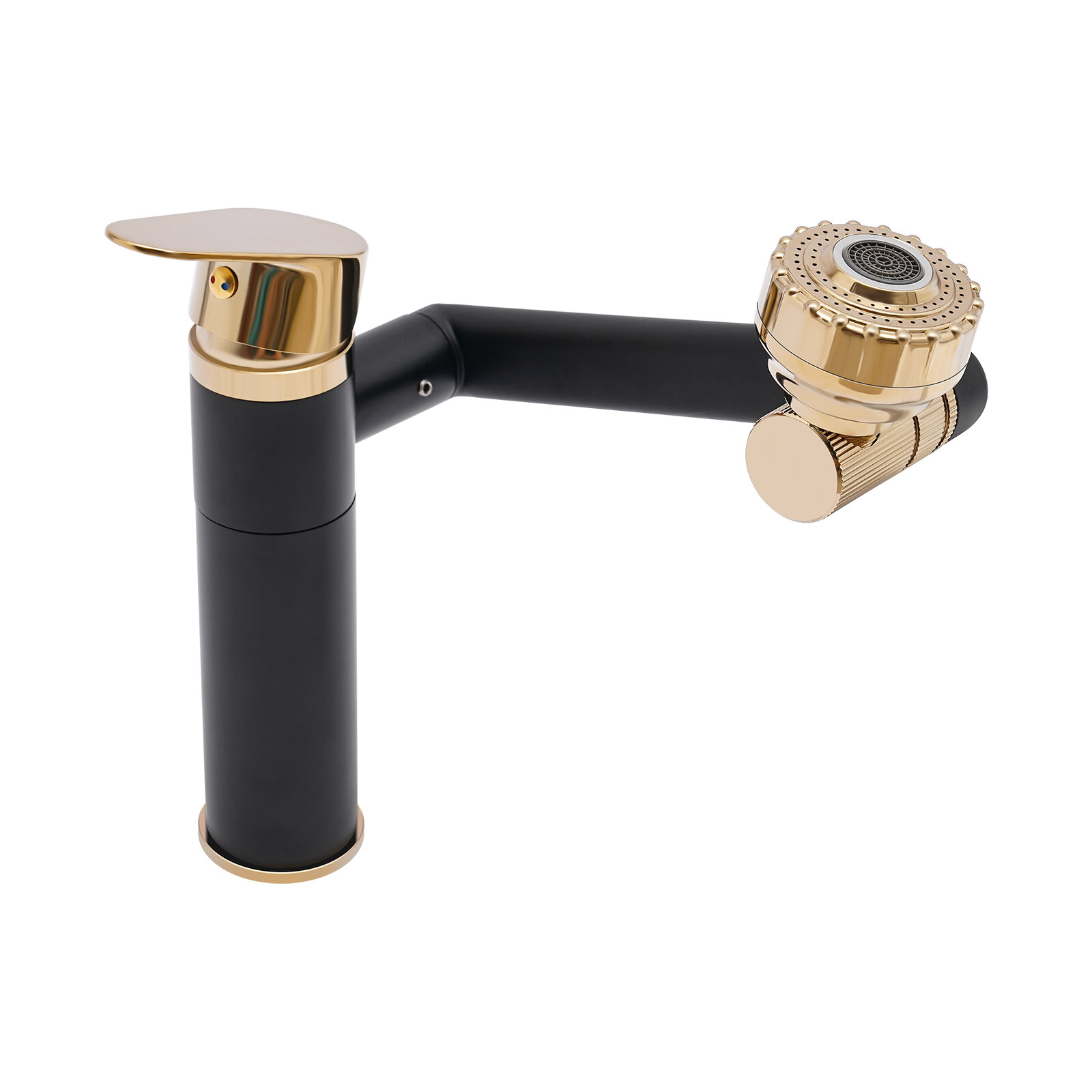 360?? Bathroom Sink Faucet Single Handle Waterfall Vanity Basin Mixer 2 Function