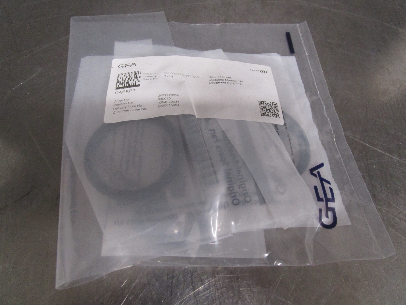 Lot of 4 New GEA Gasket 000000000072210390