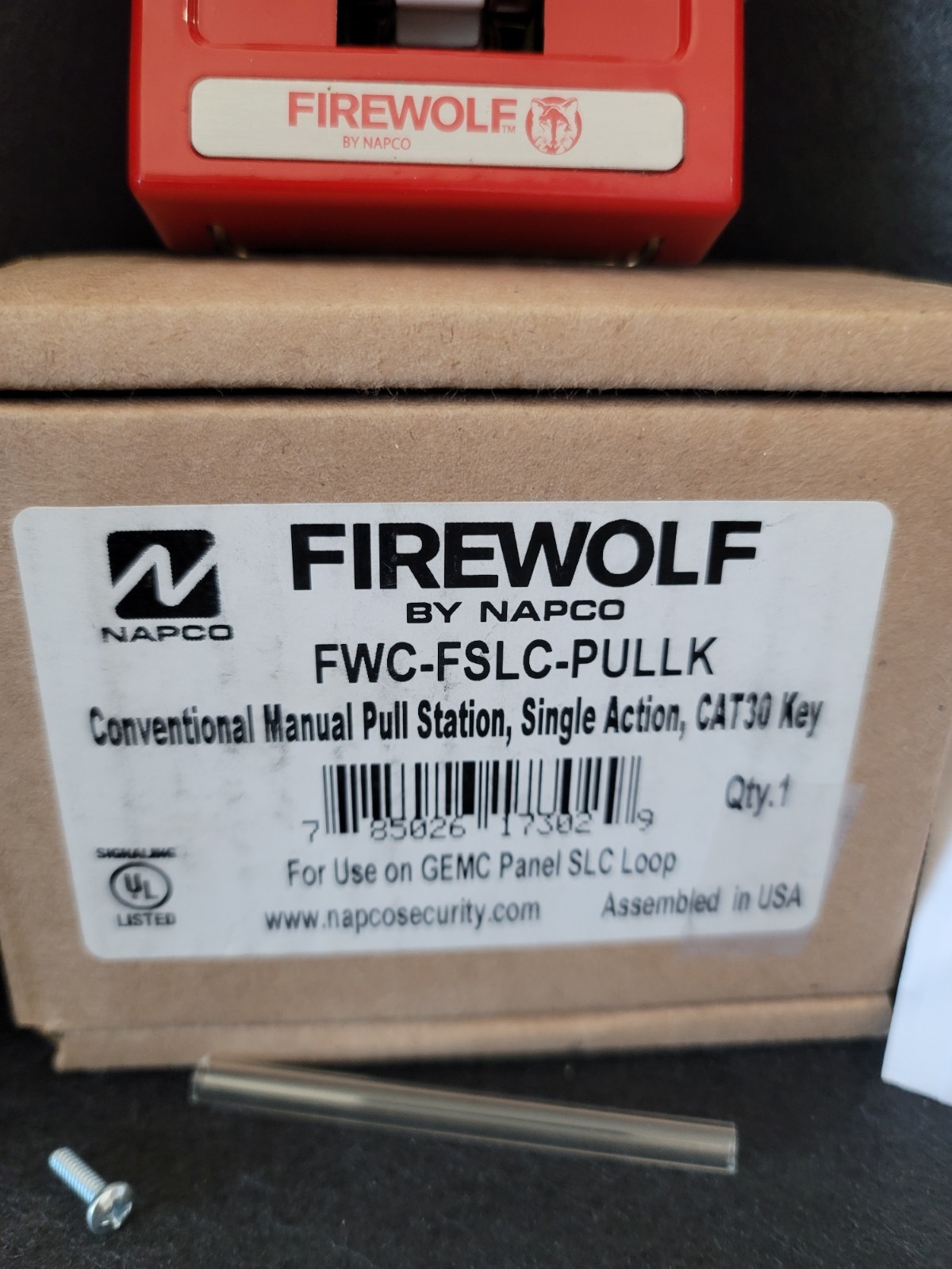 NEW-FIREWOLF by NAPCO FWC-FSLC-PULLK WITH KEY