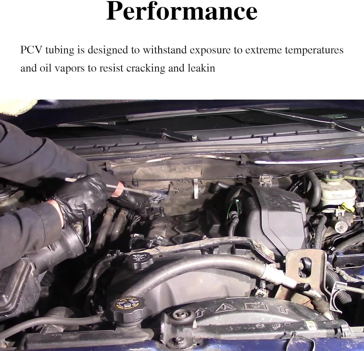 Improved Engine Crankcase Breather Hose,Double Layer Rubber Crank Ventilation...