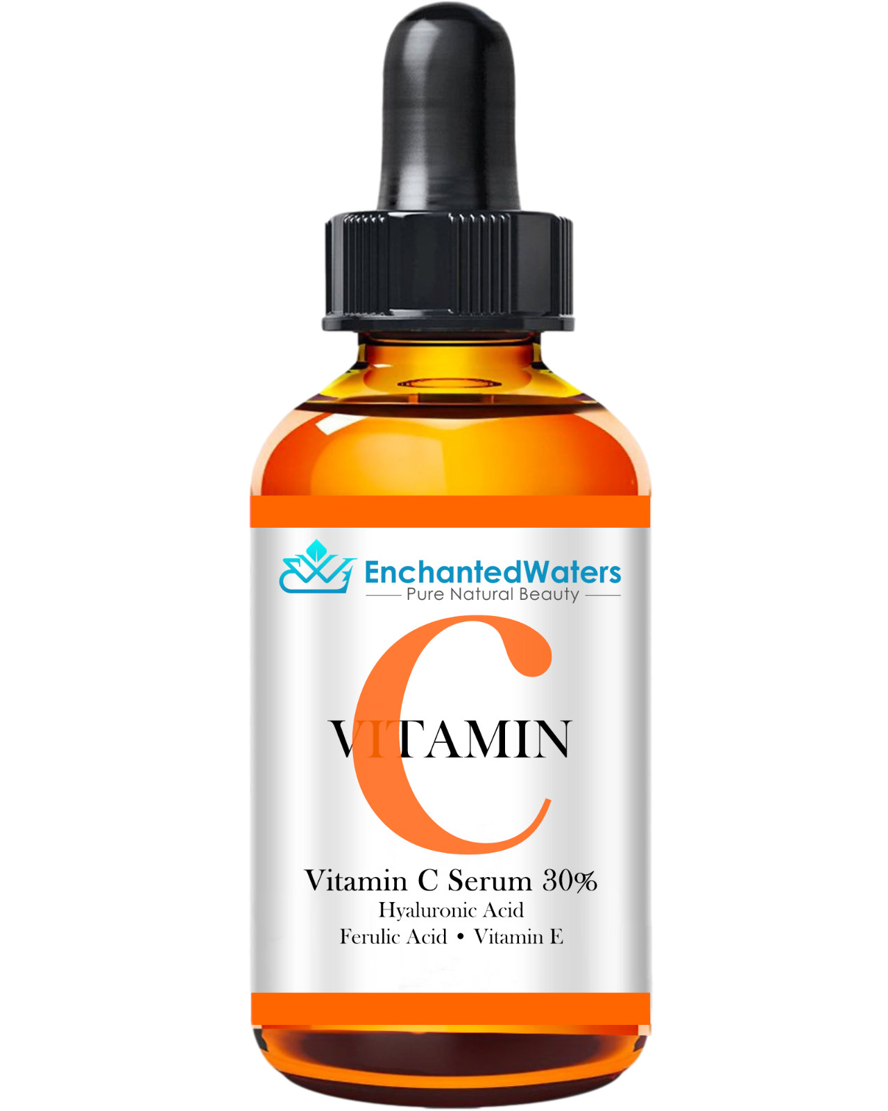VITAMIN C 30% Facial Serum + HYALURONIC ACID + FERULIC ACID Anti-Aging Gel Cream