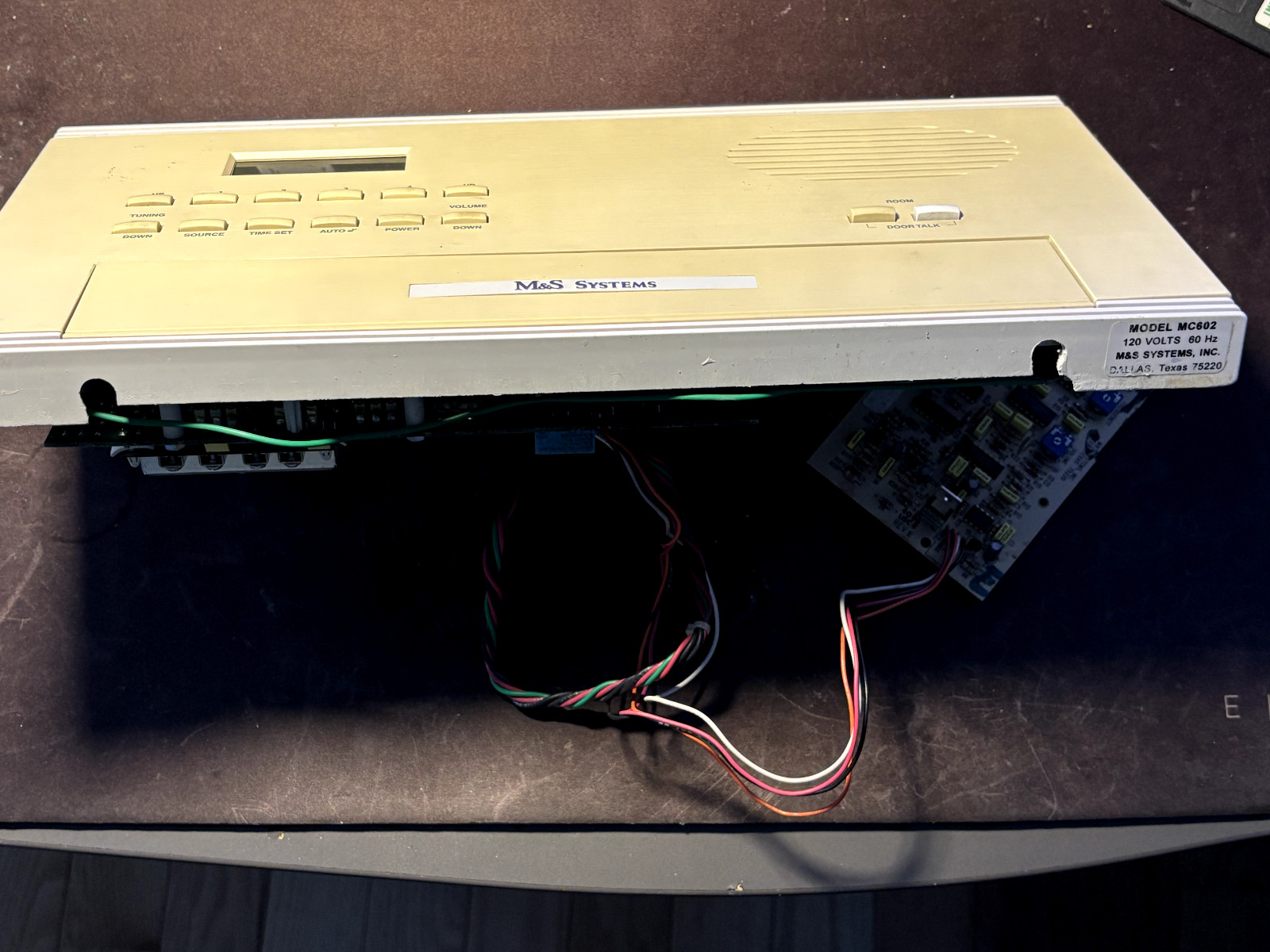 M&S SYSTEMS Intercom System MC602 Master Unit+Chime Card+Owner Guide - UNTESTED