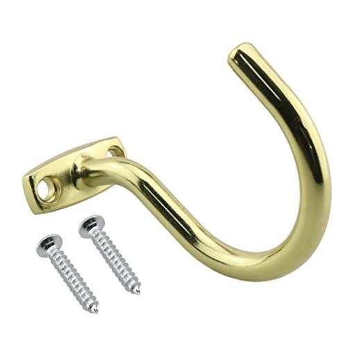 Snooker Billiard Table Solid Brass Board Cue Hook (with 2 Mounting Screws)