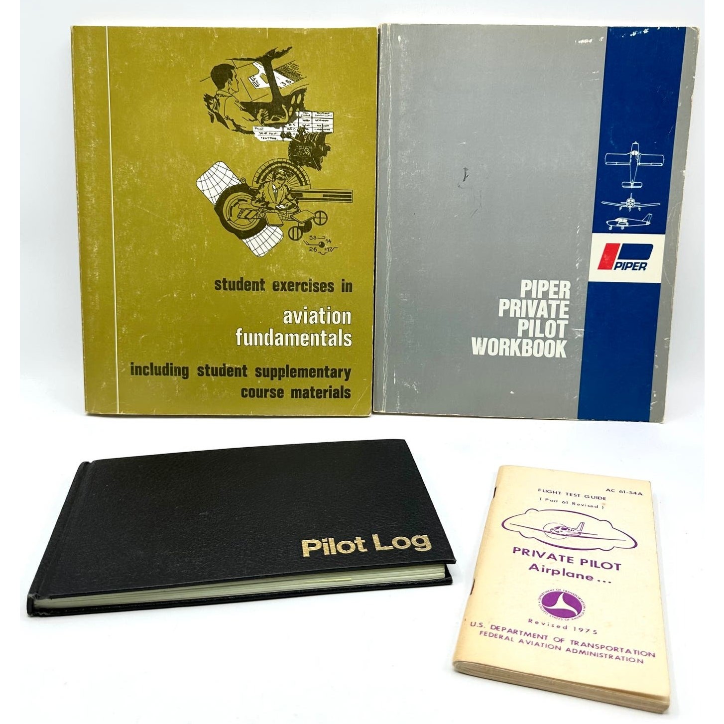 Aviation Pilot Paperback Workbook, Study Guide, Student Exercises Lot of 4