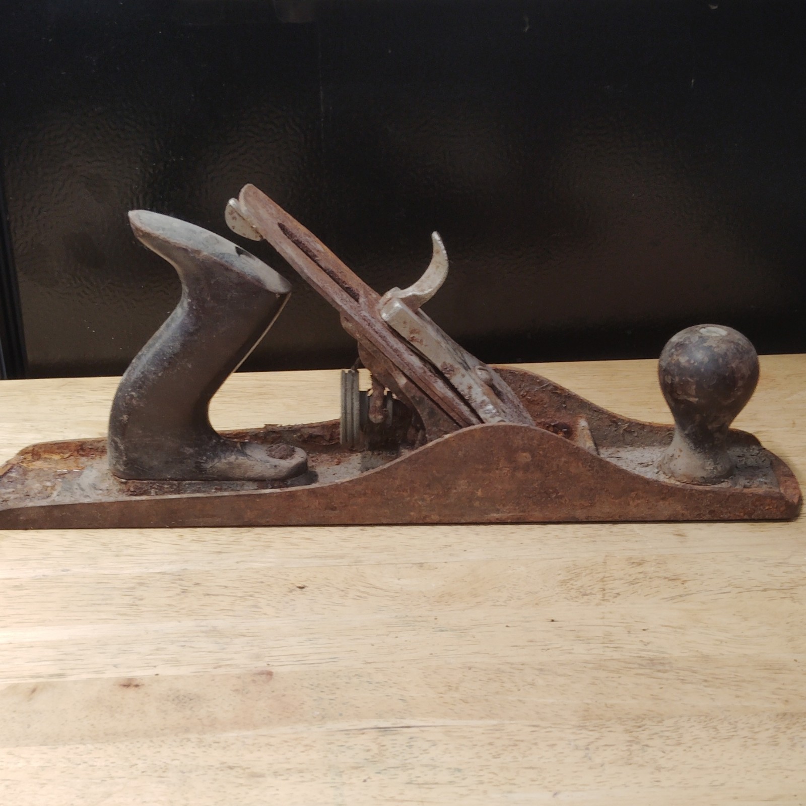 Vintage Bailey Stanley no 5 Wood Working Plane Corrugated  Apr 19-10    S W