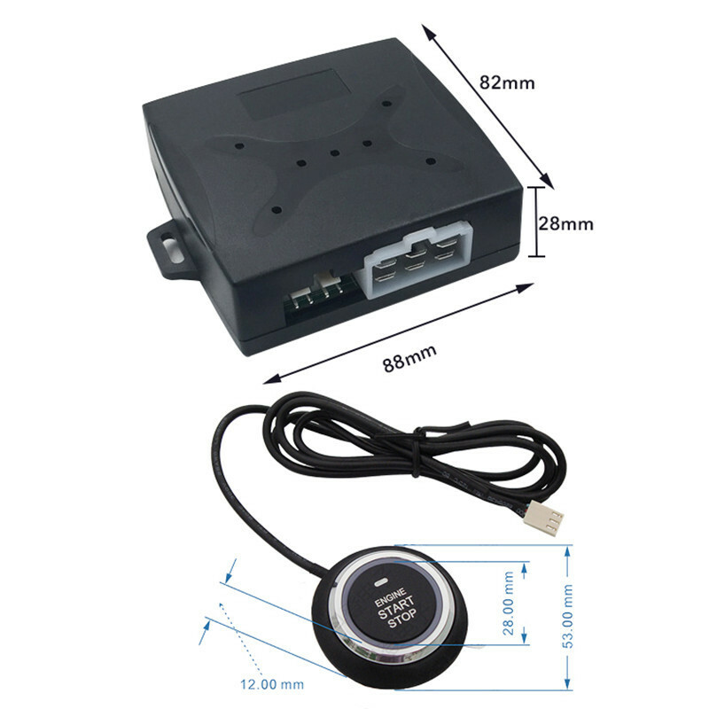 Car Engine Push Start Stop Lock Ignition Keyless Entry Starter Anti-theft System