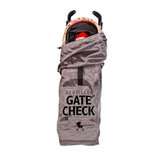 DELUXE Gate Check Bag for Umbrella Strollers - Premium Heavy-Duty Durable Grey