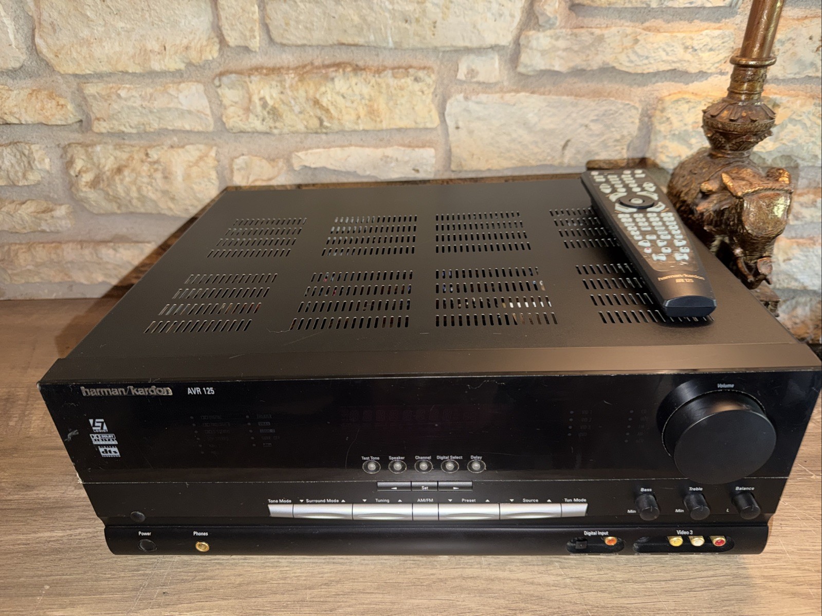 Harman/Kardon AVR 125 5.1 Channel Home Theater Stereo Receiver Bundle OEM Remote