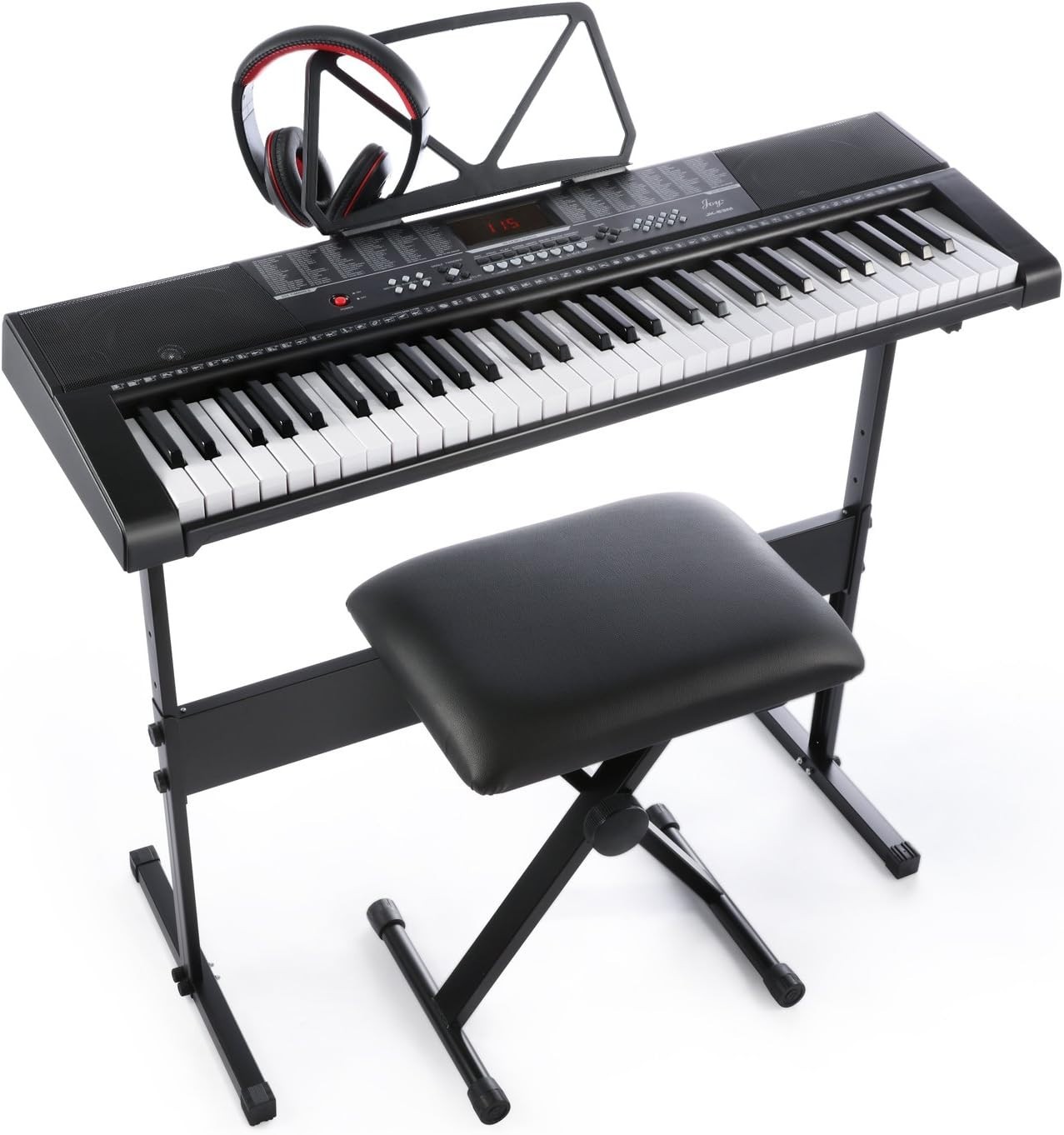 61 Key Standard Keyboard with USB Connectivity and Complete Music Accessory Kit
