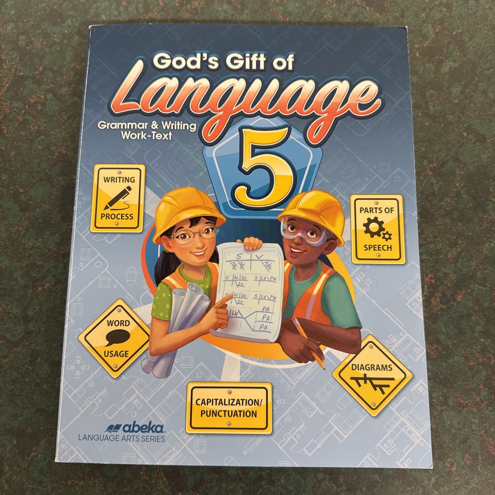 A Beka God's Gift of Language 5 Student Work-text UNMARKED Fifth Homeschool