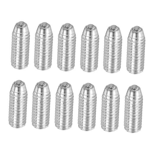 Silver Ball Point Set Screws 304 Stainless Steel Hex Socket Spring M3x8mm