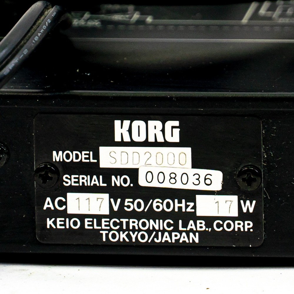 Korg SDD-2000 Vintage Rackmount Digital Delay & Sampler 12-Bit, MIDI, Tap Tempo