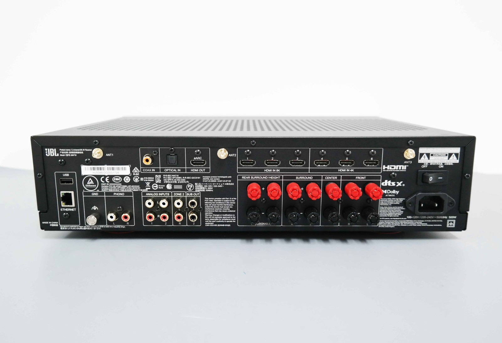 JBL MA710 7.2-Channel 8K AV Receiver - White