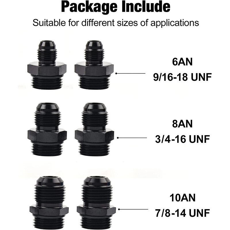 Universal High-Flow Inline Fuel Filter, 100 Micron - 6/8/10AN Cleanable Adapter