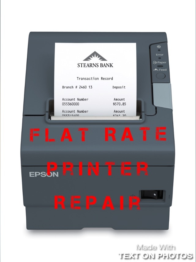 EPSON TM-T88VI Flat Rate Repair including all parts & labor 6 Month Warr. M338A