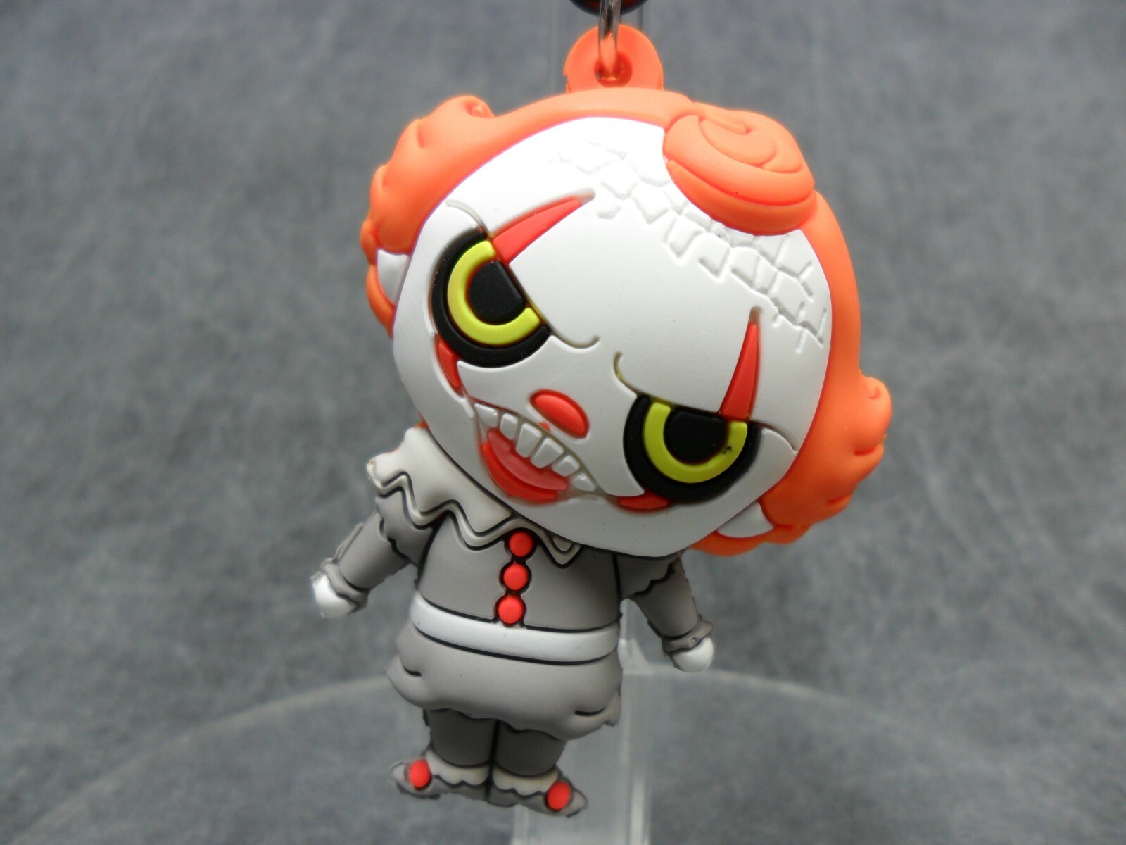 IT Chapter 2 * Pennywise Head Tilted * Figural Bag Clip Key Chain Monogram