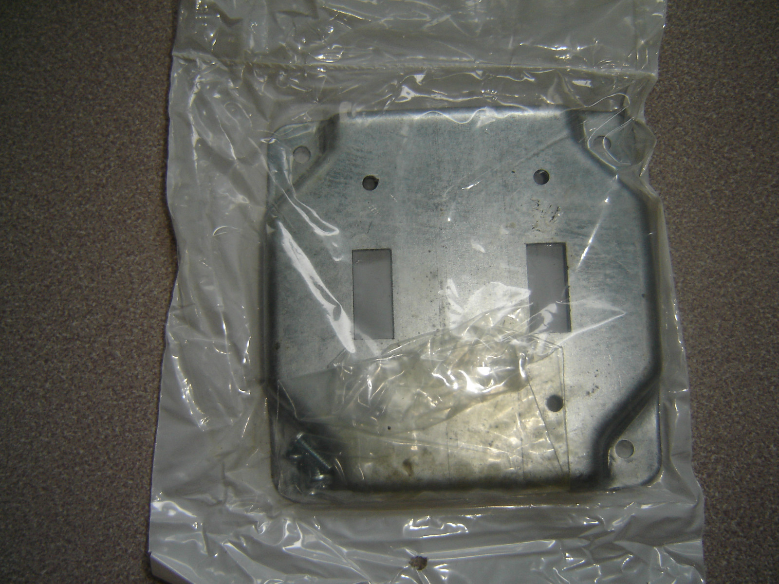 Unity V572-BC4", Square Cover raised 1/2" for 2 Toggle Switches, Lot of 3
