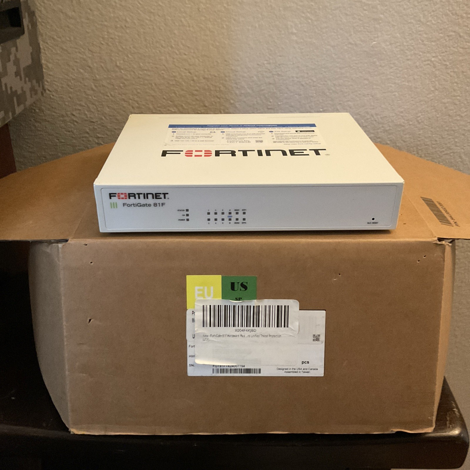 Fortinet FortiGate FG 81F + UTP FG-81F-BDL-950-12 - New / Open Box