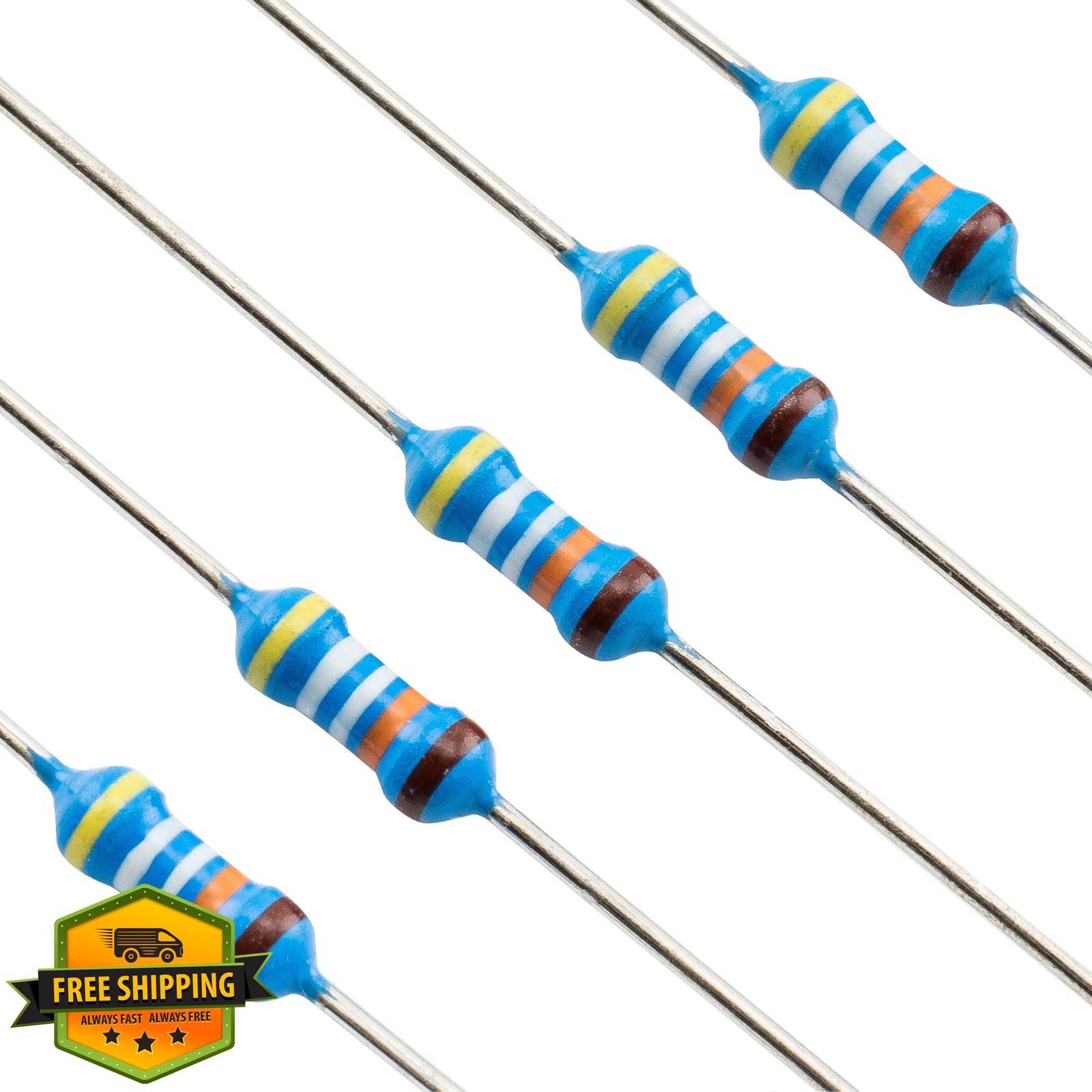 Musiclily 499K Ohm 1% Resistors, 250mW, Guitar Bass Wiring, 50pk
