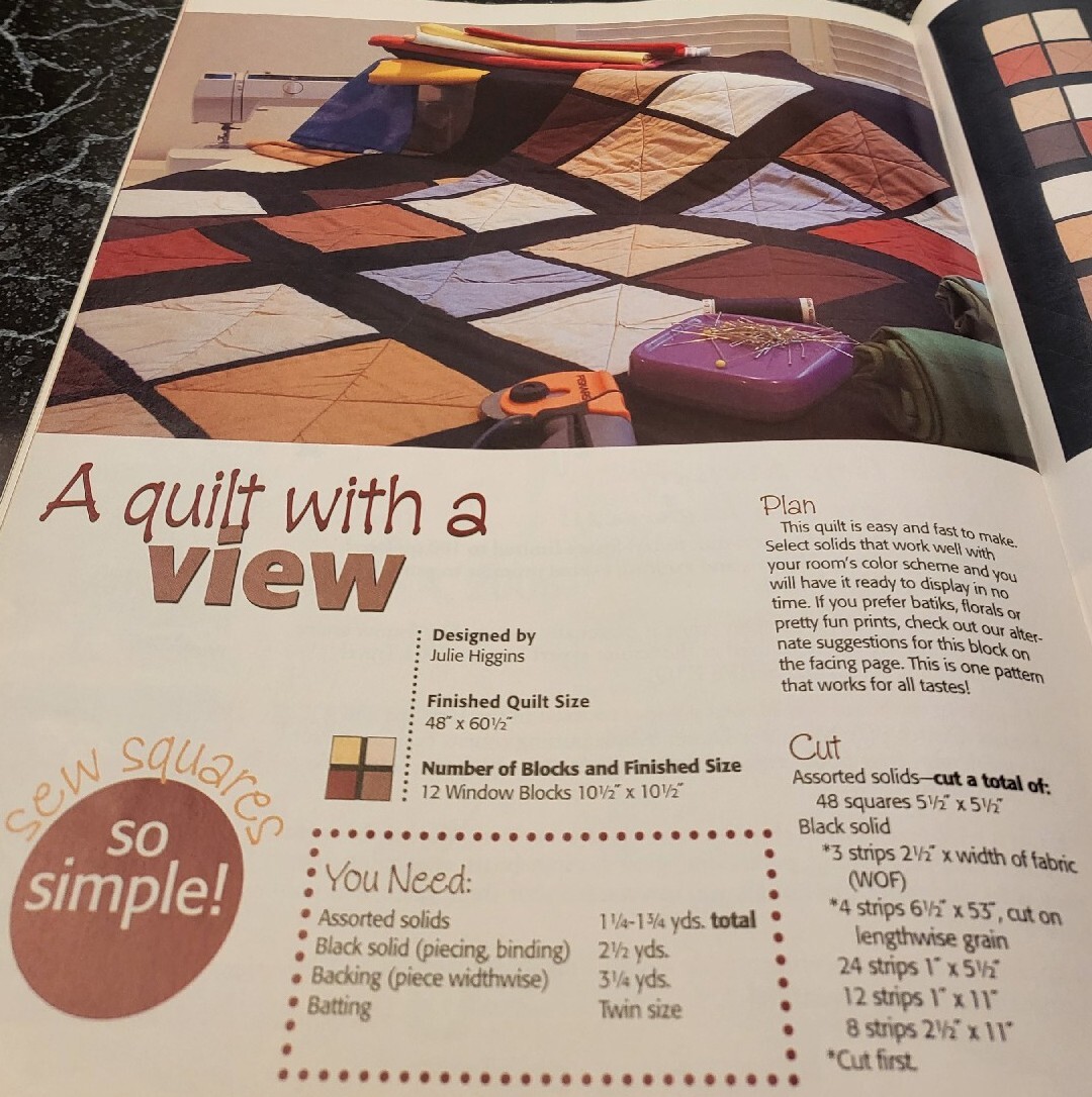 BU17 MCCALL'S QUICK QUILTS MAGAZINE, SEPTEMBER 2005
